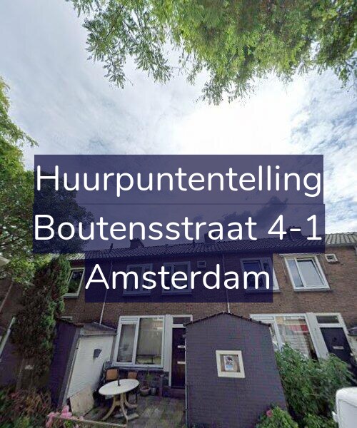 Foto gevel Huurpuntentelling voor Boutensstraat 4-1, Amsterdam