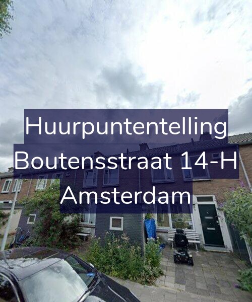 Foto gevel Huurpuntentelling voor Boutensstraat 14-H, Amsterdam