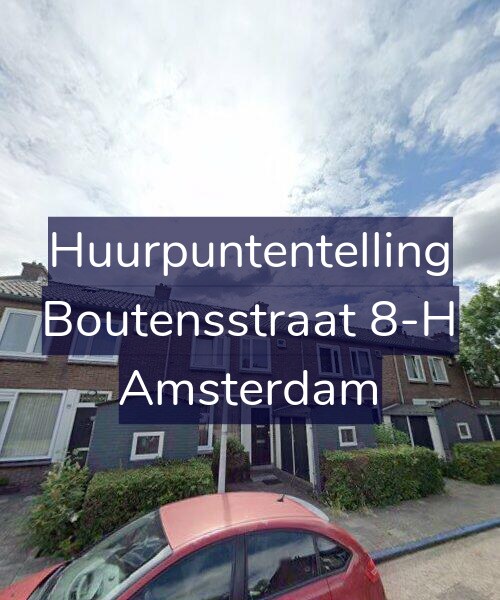 Foto gevel Huurpuntentelling voor Boutensstraat 8-H, Amsterdam