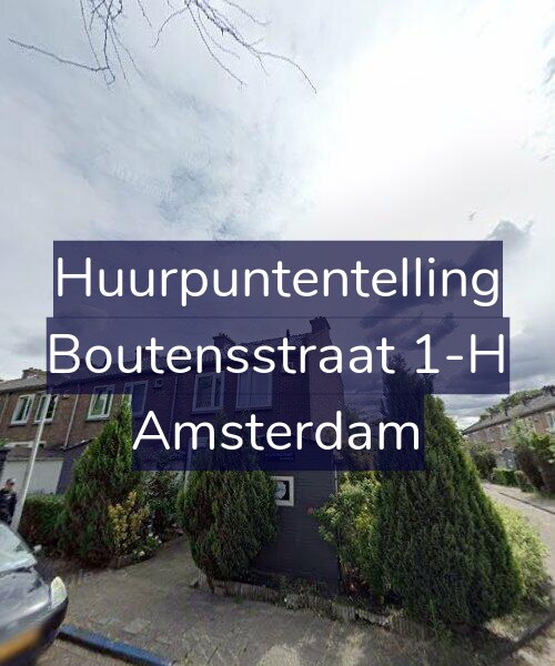 Foto gevel Huurpuntentelling voor Boutensstraat 1-H, Amsterdam