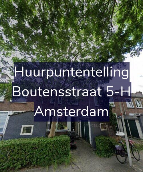 Foto gevel Huurpuntentelling voor Boutensstraat 5-H, Amsterdam