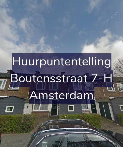 Foto gevel Huurpuntentelling voor Boutensstraat 7-H, Amsterdam