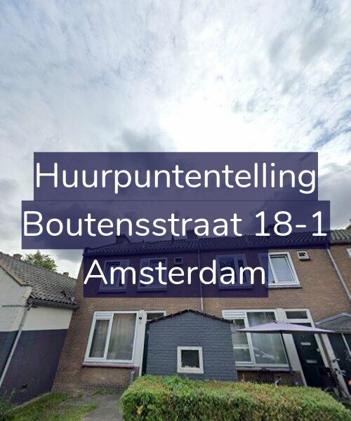 Foto gevel Huurpuntentelling voor Boutensstraat 18-1, Amsterdam