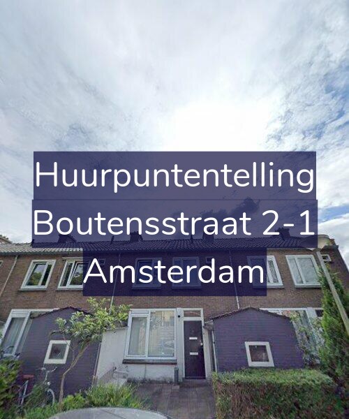 Foto gevel Huurpuntentelling voor Boutensstraat 2-1, Amsterdam