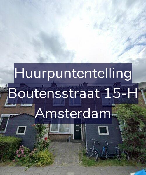 Foto gevel Huurpuntentelling voor Boutensstraat 15-H, Amsterdam