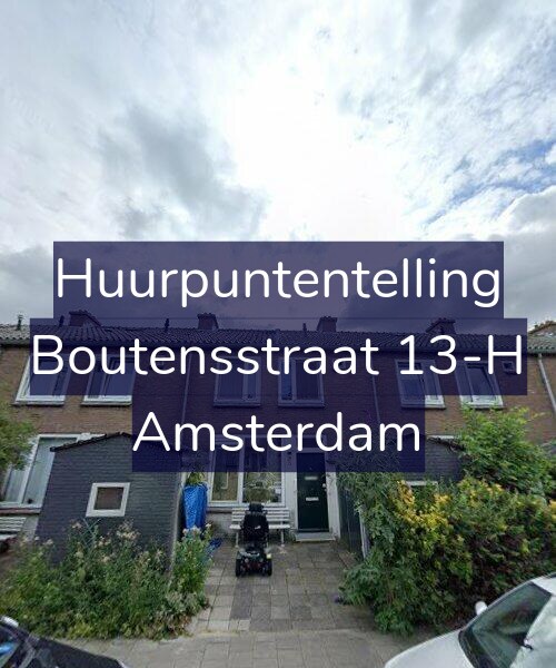 Foto gevel Huurpuntentelling voor Boutensstraat 13-H, Amsterdam