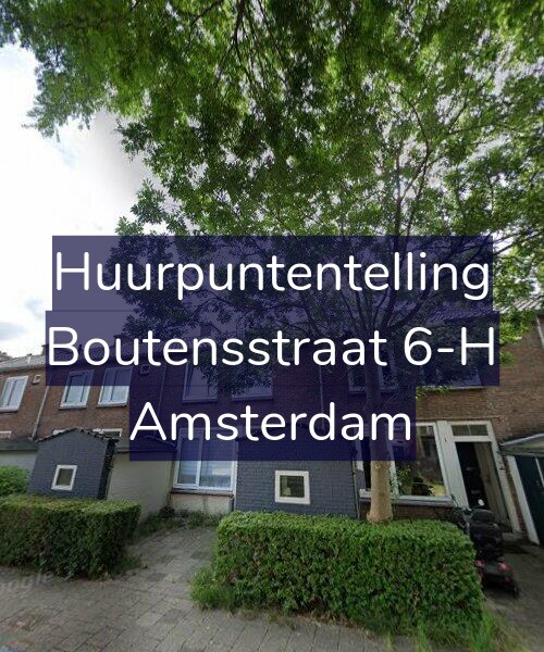 Foto gevel Huurpuntentelling voor Boutensstraat 6-H, Amsterdam