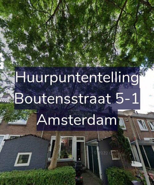 Foto gevel Huurpuntentelling voor Boutensstraat 5-1, Amsterdam