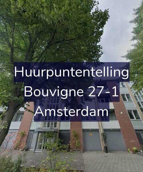 Foto gevel Huurpuntentelling voor Bouvigne 27-1, Amsterdam