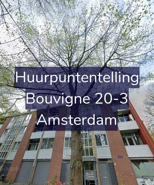 Foto gevel Huurpuntentelling voor Bouvigne 20-3, Amsterdam