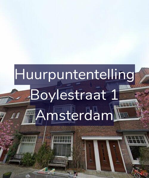Foto gevel Huurpuntentelling voor Boylestraat 1, Amsterdam