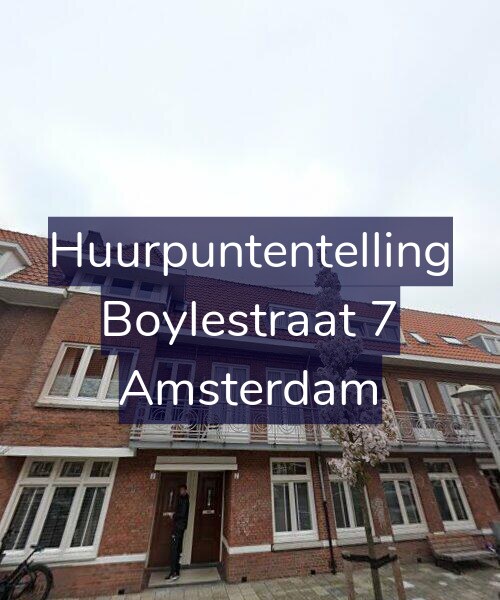 Foto gevel Huurpuntentelling voor Boylestraat 7, Amsterdam