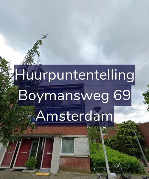 Foto gevel Huurpuntentelling voor Boymansweg 69, Amsterdam