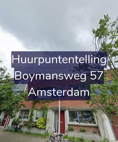 Foto gevel Huurpuntentelling voor Boymansweg 57, Amsterdam