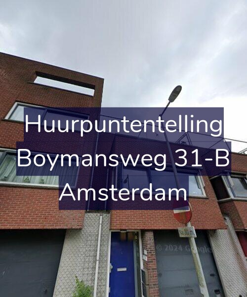Foto gevel Huurpuntentelling voor Boymansweg 31-B, Amsterdam