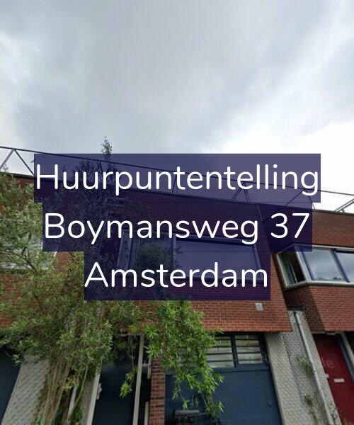 Foto gevel Huurpuntentelling voor Boymansweg 37, Amsterdam