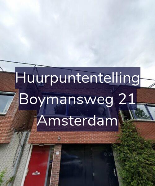 Foto gevel Huurpuntentelling voor Boymansweg 21, Amsterdam