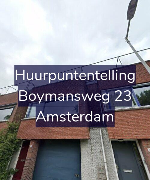 Foto gevel Huurpuntentelling voor Boymansweg 23, Amsterdam