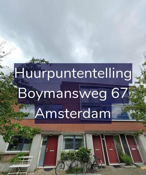Foto gevel Huurpuntentelling voor Boymansweg 67, Amsterdam