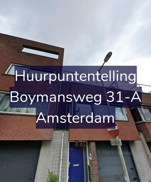 Foto gevel Huurpuntentelling voor Boymansweg 31-A, Amsterdam