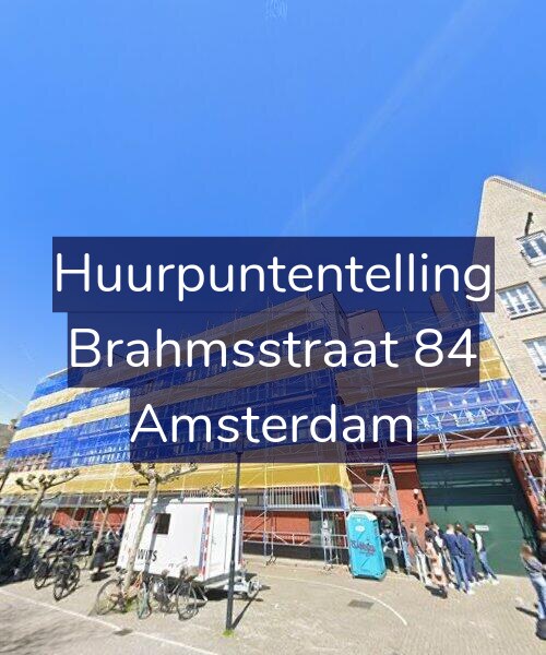 Foto gevel Huurpuntentelling voor Brahmsstraat 84, Amsterdam