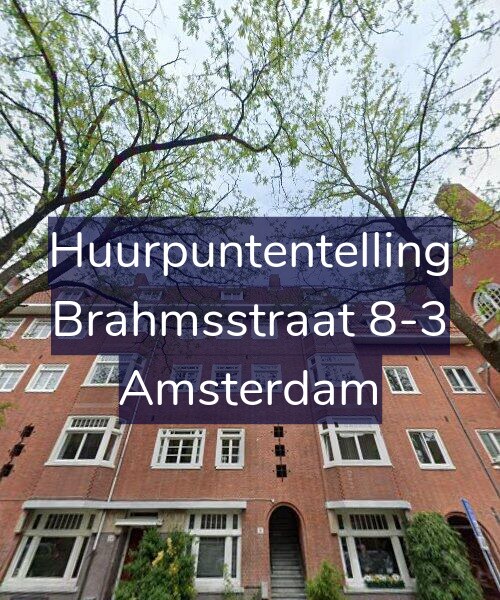 Foto gevel Huurpuntentelling voor Brahmsstraat 8-3, Amsterdam
