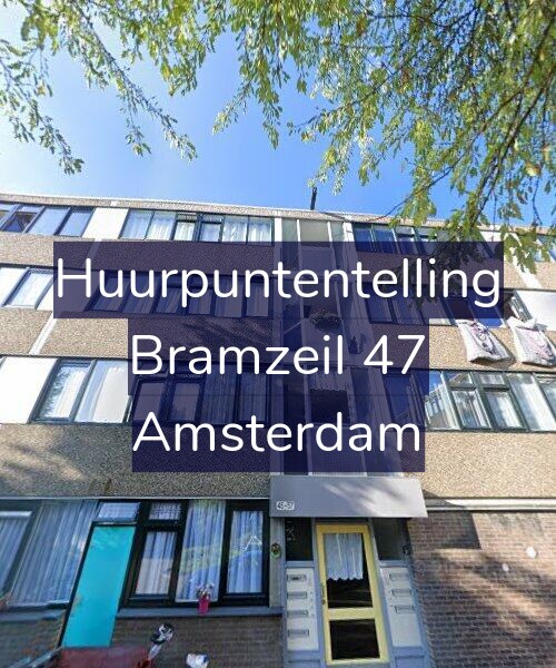 Foto gevel Huurpuntentelling voor Bramzeil 47, Amsterdam