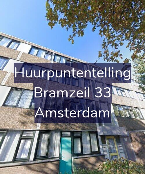 Foto gevel Huurpuntentelling voor Bramzeil 33, Amsterdam