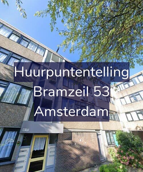 Foto gevel Huurpuntentelling voor Bramzeil 53, Amsterdam