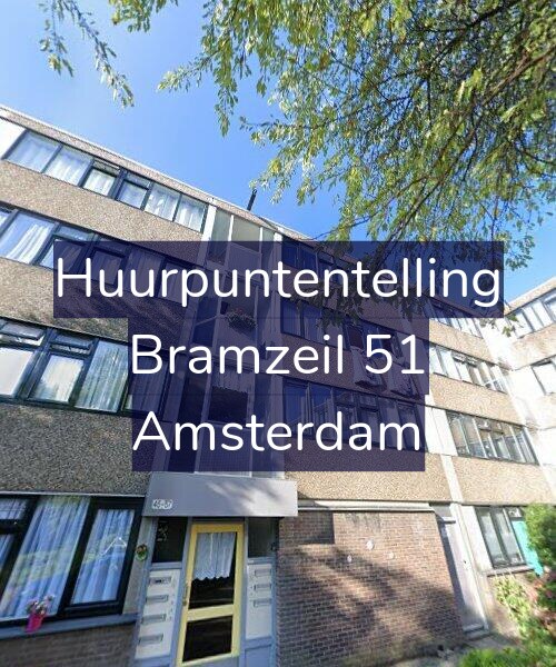 Foto gevel Huurpuntentelling voor Bramzeil 51, Amsterdam