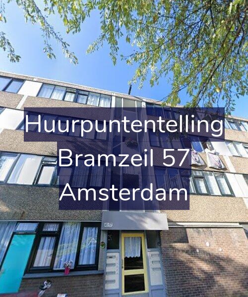 Foto gevel Huurpuntentelling voor Bramzeil 57, Amsterdam