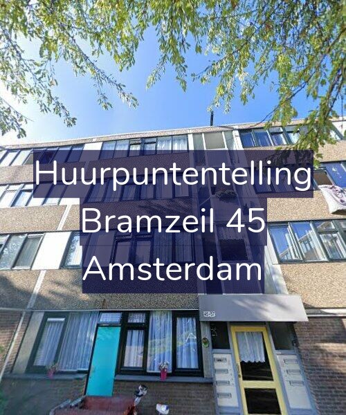 Foto gevel Huurpuntentelling voor Bramzeil 45, Amsterdam