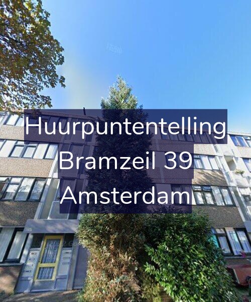 Foto gevel Huurpuntentelling voor Bramzeil 39, Amsterdam