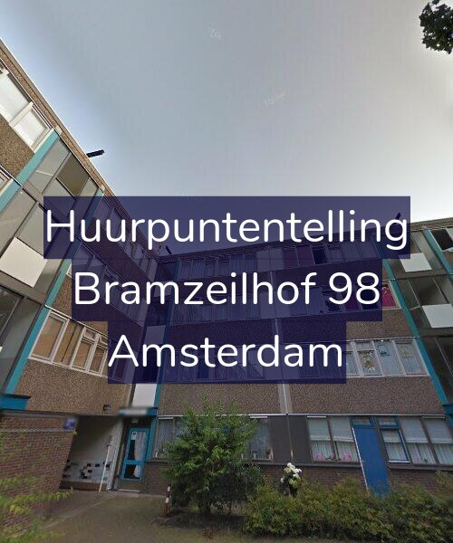 Foto gevel Huurpuntentelling voor Bramzeilhof 98, Amsterdam
