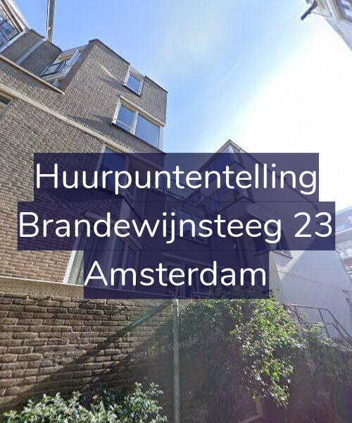 Foto gevel Huurpuntentelling voor Brandewijnsteeg 23, Amsterdam