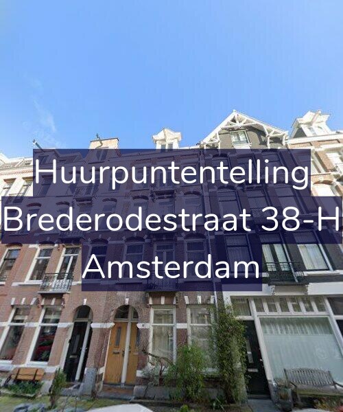 Foto gevel Huurpuntentelling voor Brederodestraat 38-H, Amsterdam