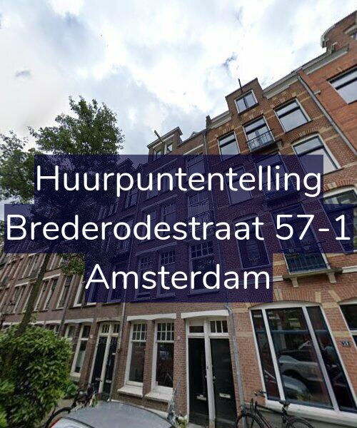 Foto gevel Huurpuntentelling voor Brederodestraat 57-1, Amsterdam