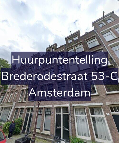Foto gevel Huurpuntentelling voor Brederodestraat 53-C, Amsterdam
