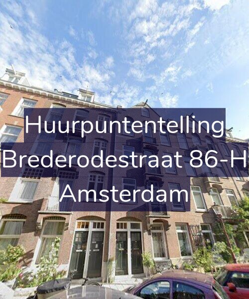 Foto gevel Huurpuntentelling voor Brederodestraat 86-H, Amsterdam