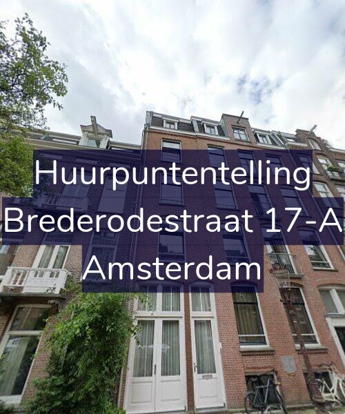 Foto gevel Huurpuntentelling voor Brederodestraat 17-A, Amsterdam