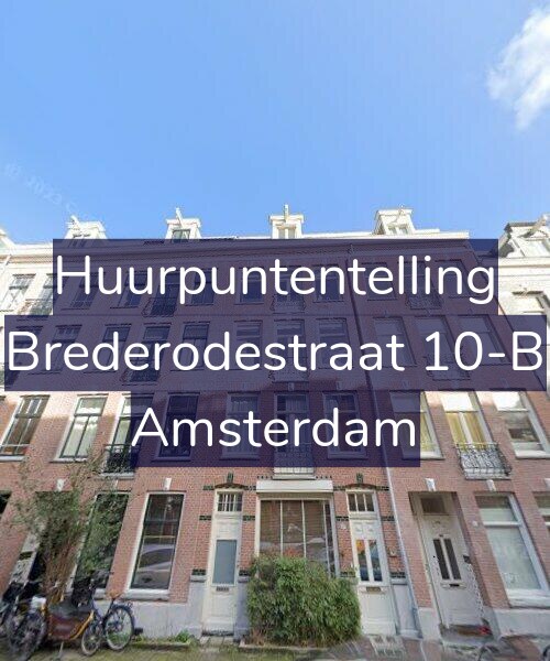 Foto gevel Huurpuntentelling voor Brederodestraat 10-B, Amsterdam