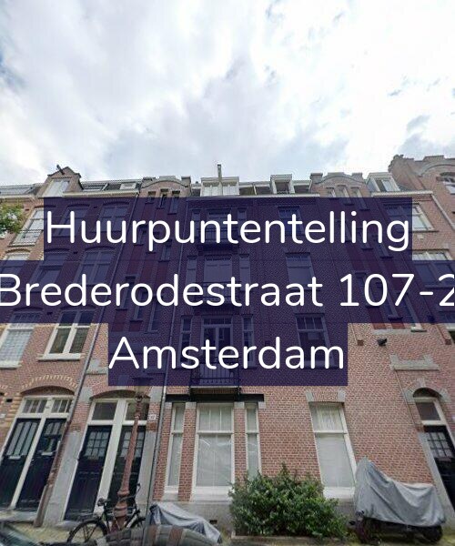 Foto gevel Huurpuntentelling voor Brederodestraat 107-2, Amsterdam