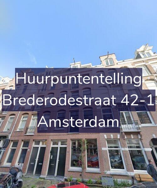 Foto gevel Huurpuntentelling voor Brederodestraat 42-1, Amsterdam