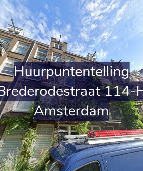 Foto gevel Huurpuntentelling voor Brederodestraat 114-H, Amsterdam
