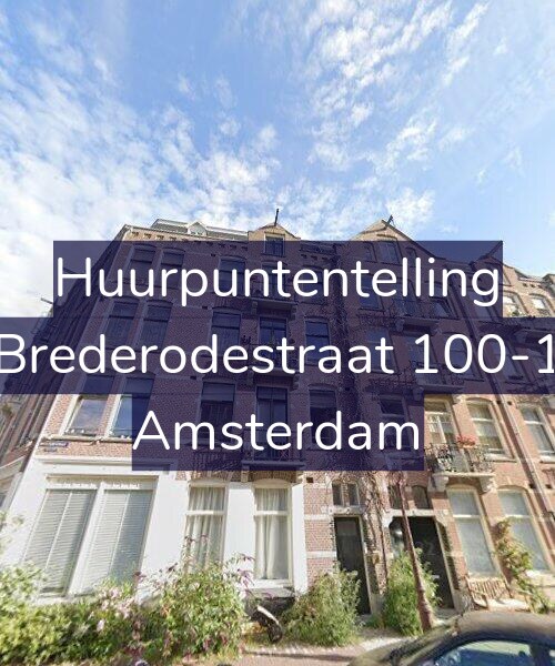 Foto gevel Huurpuntentelling voor Brederodestraat 100-1, Amsterdam