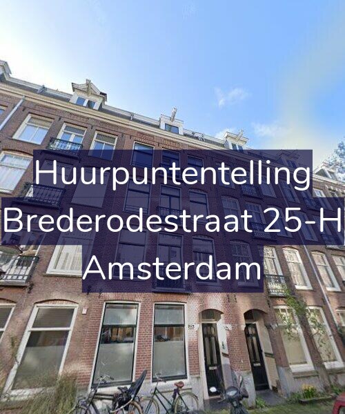 Foto gevel Huurpuntentelling voor Brederodestraat 25-H, Amsterdam