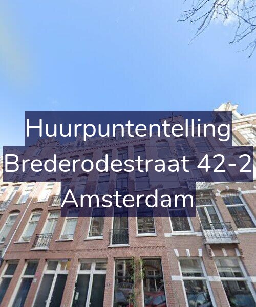 Foto gevel Huurpuntentelling voor Brederodestraat 42-2, Amsterdam