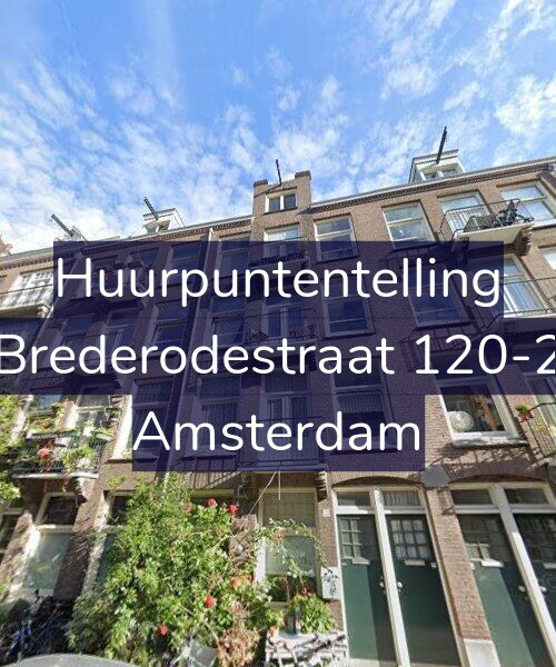 Foto gevel Huurpuntentelling voor Brederodestraat 120-2, Amsterdam