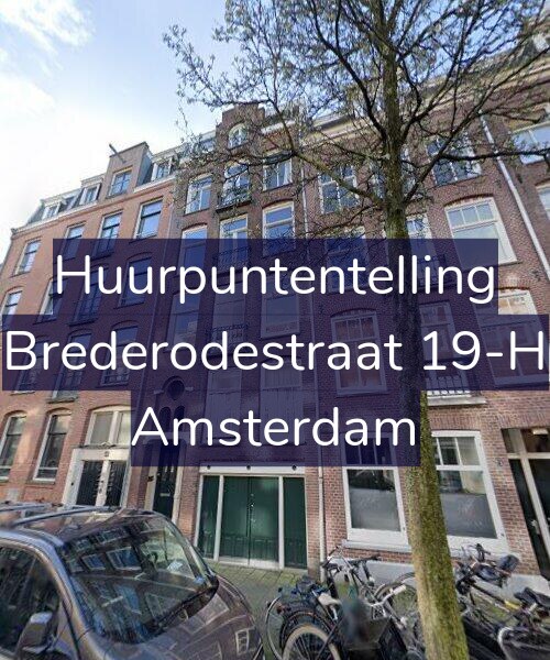Foto gevel Huurpuntentelling voor Brederodestraat 19-H, Amsterdam