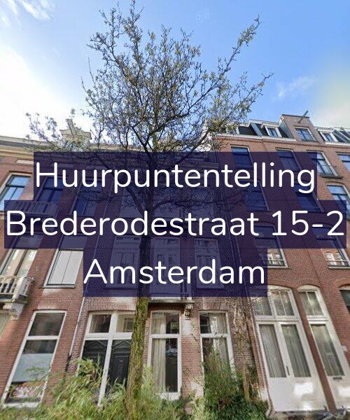 Foto gevel Huurpuntentelling voor Brederodestraat 15-2, Amsterdam